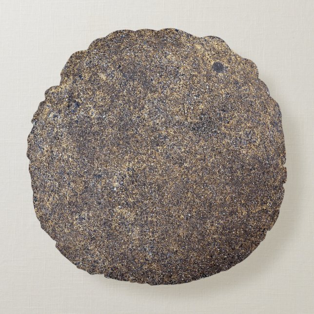 Grunge concrete texture round cushion (Front)