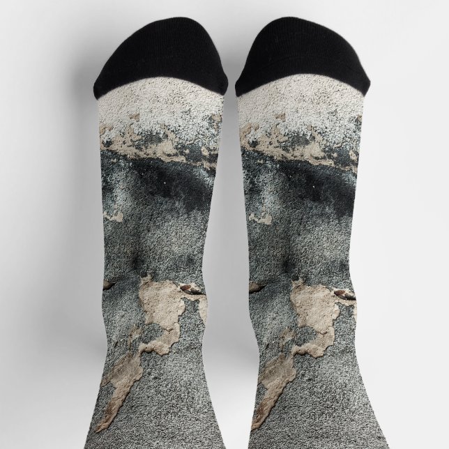 Grunge concrete texture socks (Top)