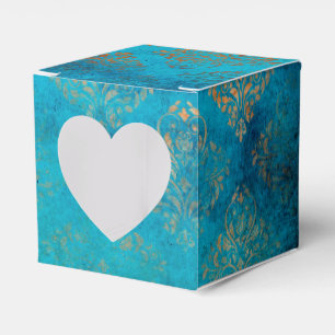 Grunge Copper Patina and Turquoise Favour Box