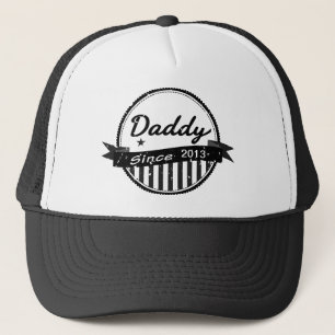 Grunge Daddy Since 2013 Banner Circle Trucker Hat