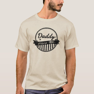 Grunge Daddy Since 2014 Banner Circle T-Shirt