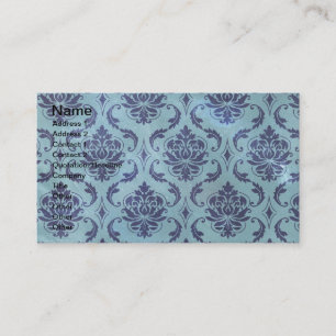 Grunge Damask Business Card