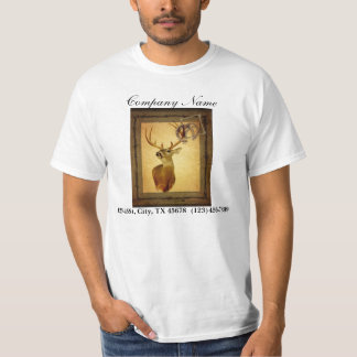 grunge deer woodgrain carpenter construction T-Shirt