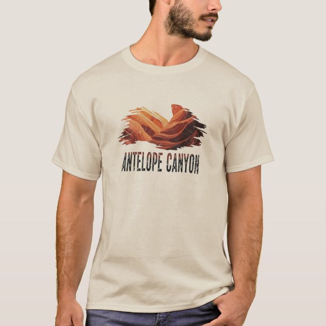 Grunge Distressed Antelope Canyon  T-Shirt (Front)