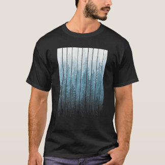 Grunge Dripping Turquoise Misty Forest T-Shirt