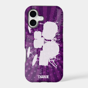 Grunge Drums Purple Burst