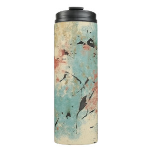 Grunge Dry Paint Textures Thermal Tumbler