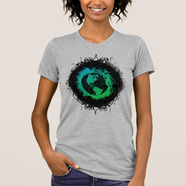 Grunge Earth Day T-Shirt (Front)