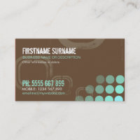Grunge Electro Dubstep DJ Business Card