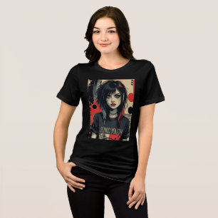Grunge Emo Girl Tri-Blend Shirt