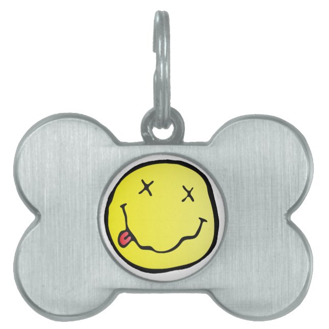 grunge emoji pet name tag (Front)