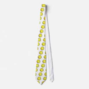 grunge emoji tie