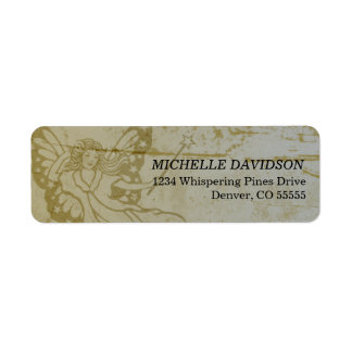 Grunge Fairy Return Address Labels