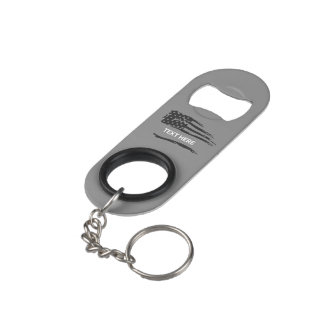 Grunge Flag Grey Corrections Bottle Opener