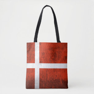Grunge Flag Of Denmark Tote Bag