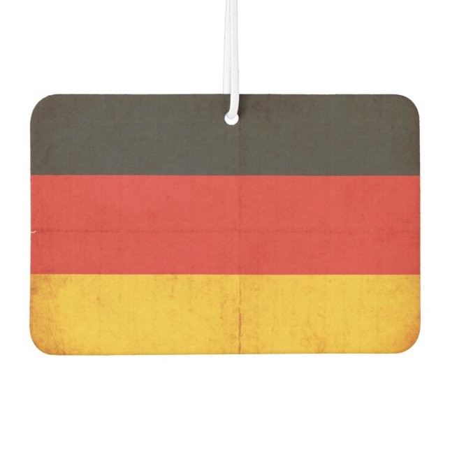 Grunge Flag Of Germany Car Air Freshener (Front)