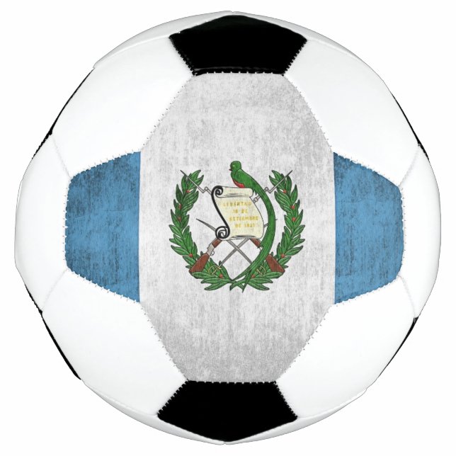 Grunge Flag Of Guatemala Soccer Ball (Front)