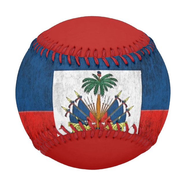 Grunge Flag Of Haiti Baseball (Front)