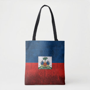 Grunge Flag Of Haiti Tote Bag