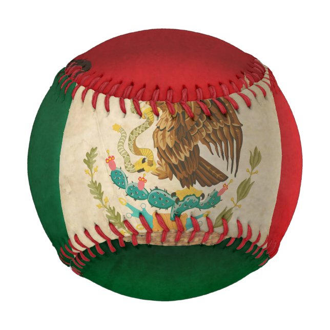 Grunge Flag of Mexico Baseball (Front)