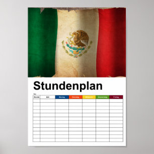 Grunge Flag of Mexico Poster
