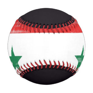 Grunge Flag of Syria. Baseball