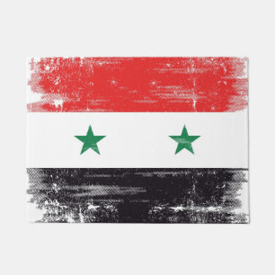 Grunge Flag of Syria. Doormat