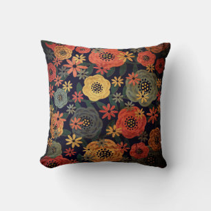 Grunge Floral Cushion