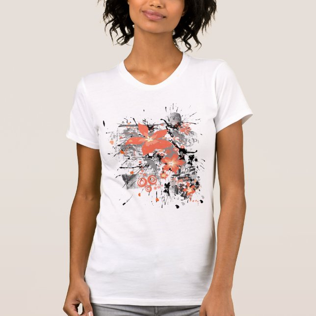 Grunge Flowers T-Shirt (Front)