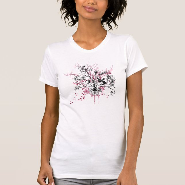 Grunge Flowers T-Shirt (Front)
