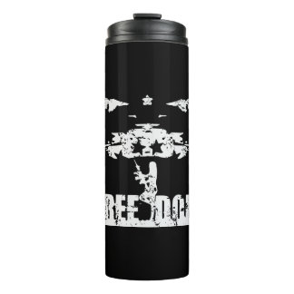 Grunge FREEDOM Chick #USAPatriotGraphics © Thermal Tumbler