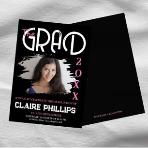 Grunge Graduation Invitation