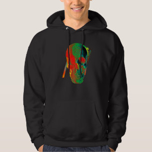 Grunge Graffiti Skull Hoodie
