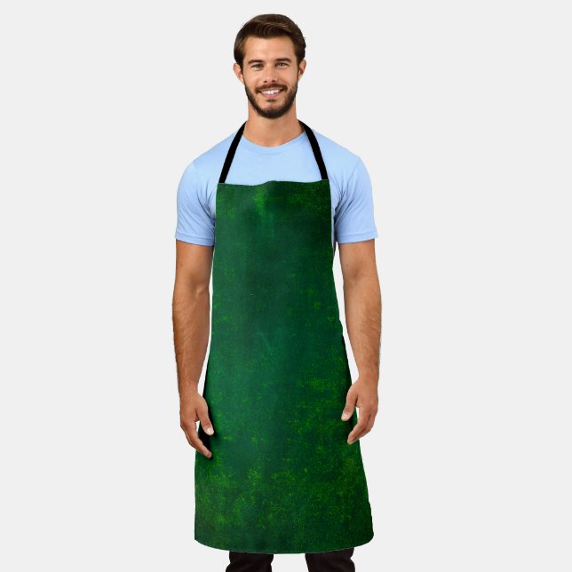 Grunge green texture apron (Worn)