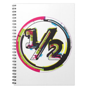 Grunge Half Symbol Notebook