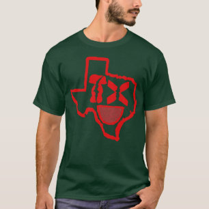 Grunge Heads Texas Smiling Face T-Shirt