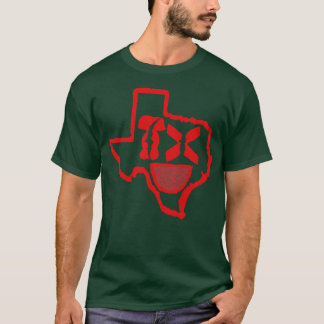 Grunge Heads Texas Smiling Face T-Shirt