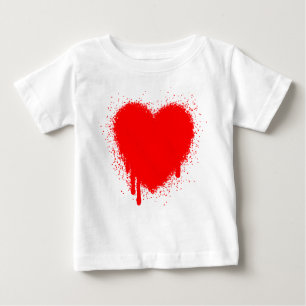 Grunge Heart - Red Baby T-Shirt