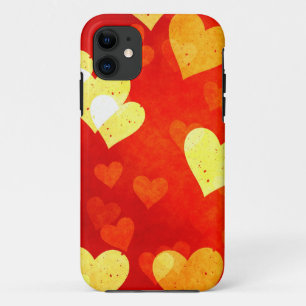 Grunge hearts iPhone 11 case