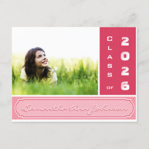 Grunge Hearts Class of  Graduation Invitations