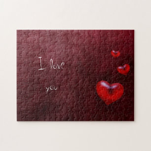 Grunge hearts - Puzzle