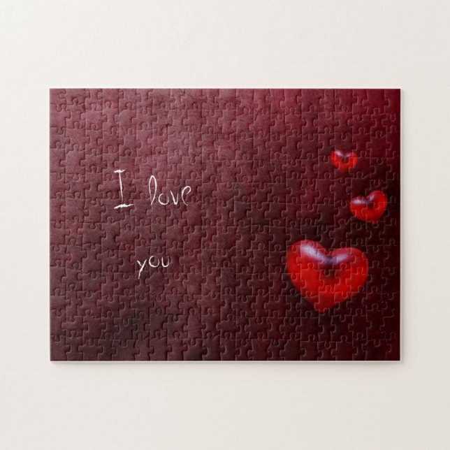Grunge hearts - Puzzle (Horizontal)