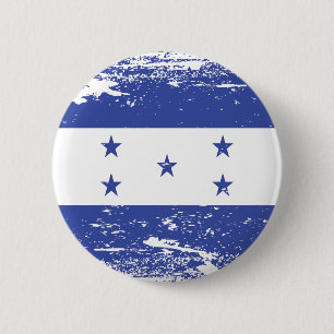 Grunge Honduras Flag 6 Cm Round Badge
