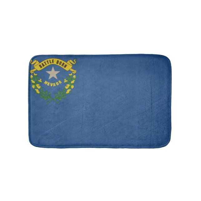 Grunge illustration of Nevada state flag Bath Mat (Front)