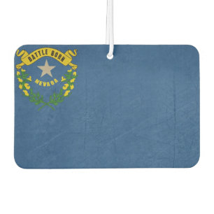 Grunge illustration of Nevada state flag Car Air Freshener