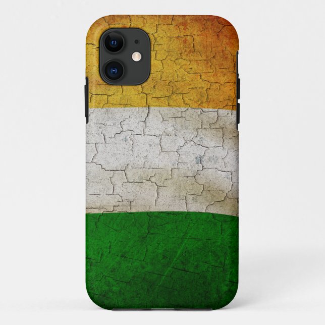 Grunge Ireland flag Case-Mate iPhone Case (Back)