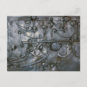 Grunge Iron Heavy Metal Postcard