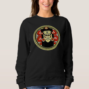 Grunge Japanese Asian Inspired Samurai Warrior Vin Sweatshirt