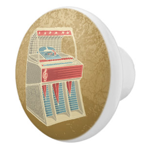 Grunge Jukebox Ceramic Knob