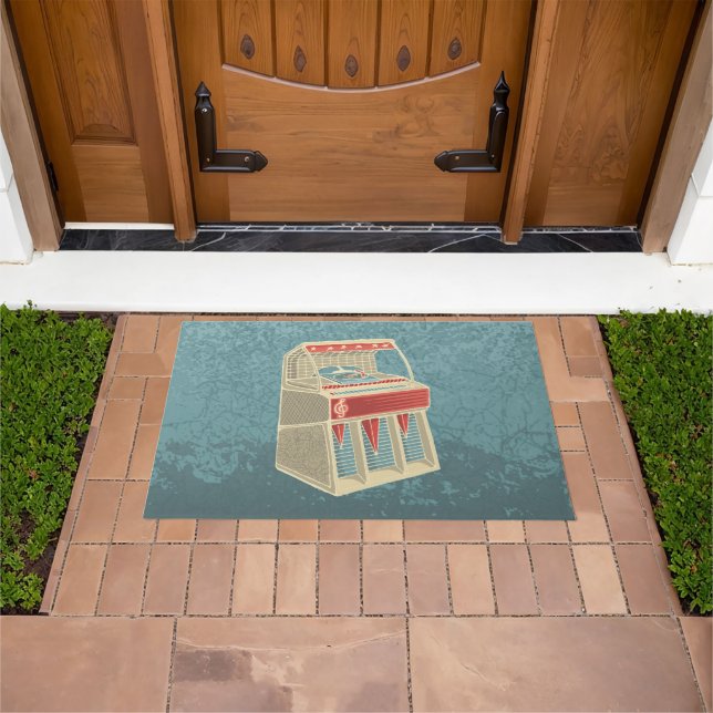 Grunge Jukebox Doormat (Outdoor)